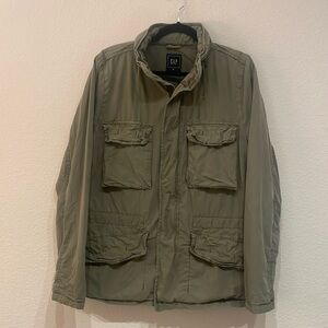 Men's Gap Olive Green Cargo Field Jacket M/medium